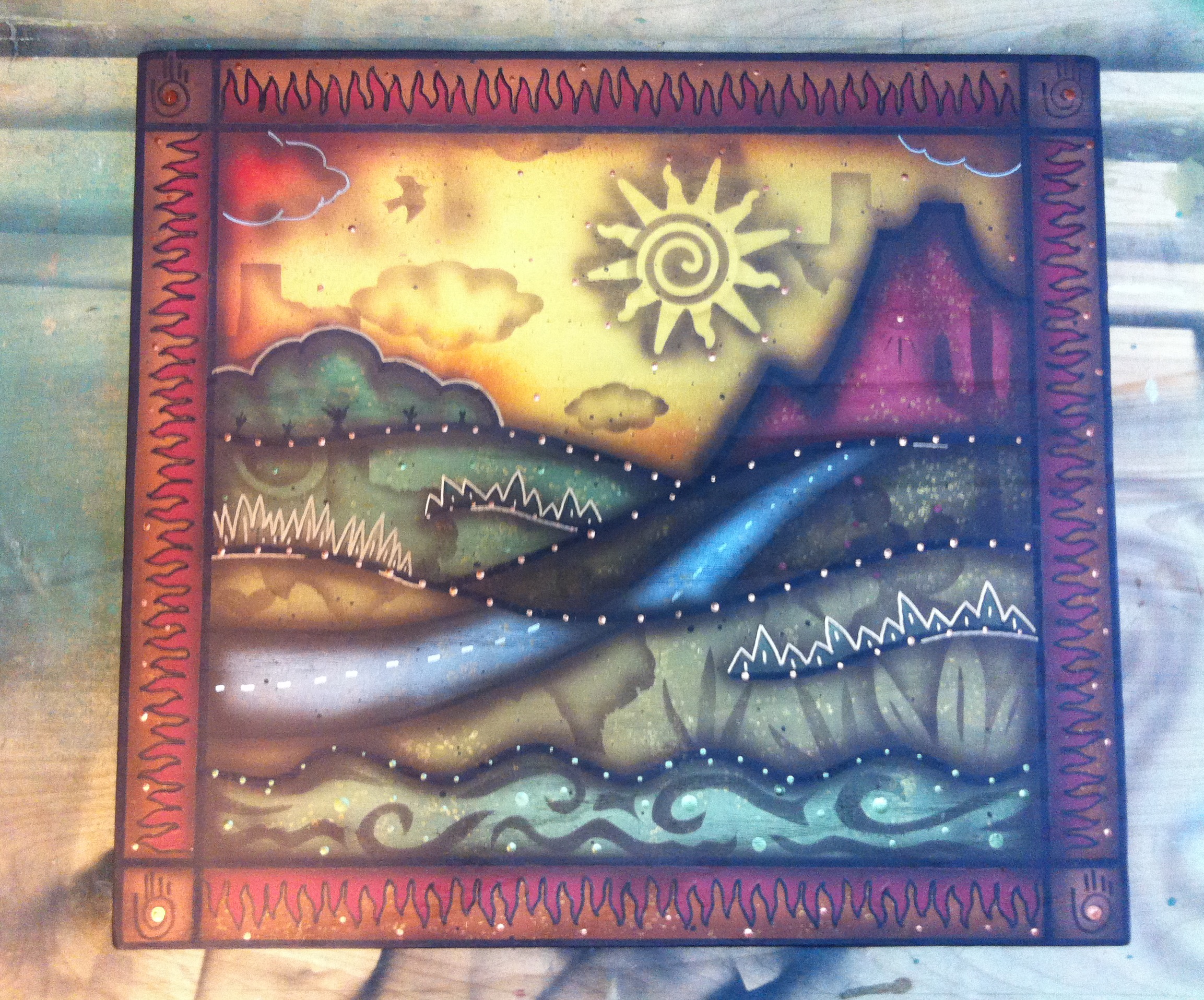 Original painting for cd cover